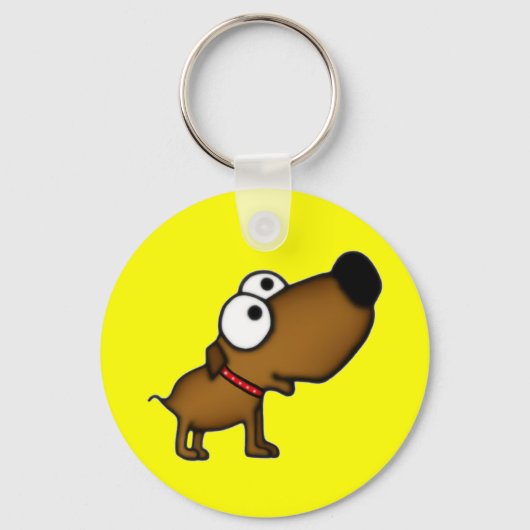 Cartoon Puppy Sleutelhanger (Voorkant)