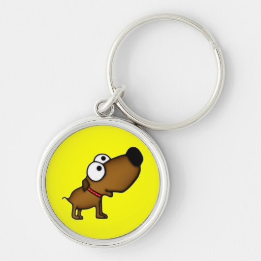 Cartoon Puppy Sleutelhanger (Voorkant)