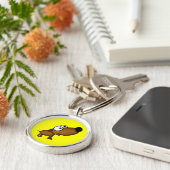 Cartoon Puppy Sleutelhanger (Zijkant)