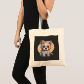 CARTOON PUPPY TOTE BAG (Voorkant (product))