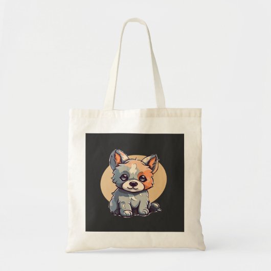CARTOON PUPPY TOTE BAG (Voorkant)