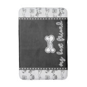 Cartoon Pups Pet Medium Bath Mat (Voorkant Verticaal)