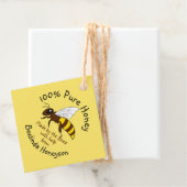 Cartoon Pure Honey Jar Labels (In situ)