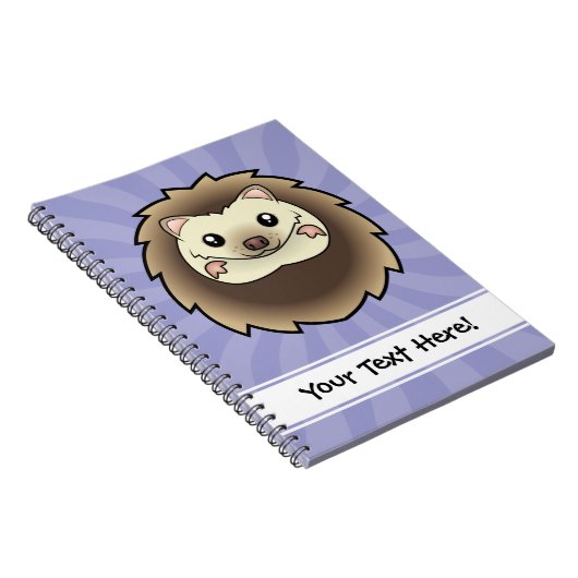 Cartoon Pygmy Hedegel Notitieboek (Rechterzijde)