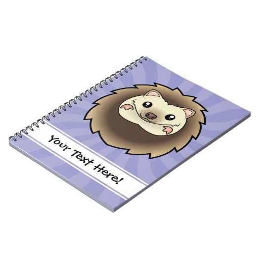 Cartoon Pygmy Hedegel Notitieboek (Linkerzijde)