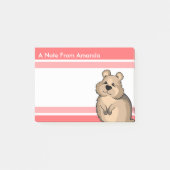 Cartoon Quokka Cute Design for Dierenvriend Post-it® Notes (Voorkant)