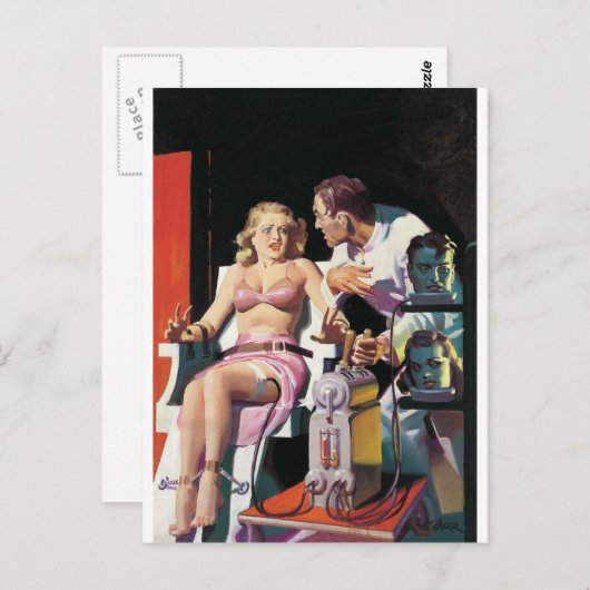  cartoon raar briefkaart (Voorkant / Achterkant)