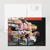 cartoon raar halloween briefkaart (Voorkant / Achterkant)