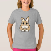 Cartoon Rabbit Children's T-Shirt (Voorkant)