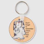 Cartoon Rabbit Cute Personalized Keychains Sleutelhanger (Voorkant)