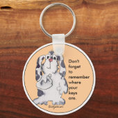 Cartoon Rabbit Cute Personalized Keychains Sleutelhanger (Voorkant)