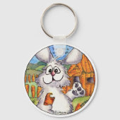 Cartoon Rabbit Fun Cute Sleutelhangers (Voorkant)