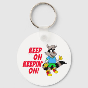 Cartoon Raccoon Sleutelhanger