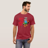 Cartoon Raccoon T-shirt (Voorkant volledig)