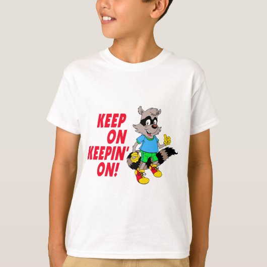 Cartoon Raccoon T-shirt (Voorkant)