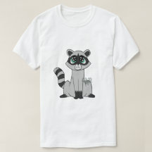 Cartoon Raccoon T-Shirt