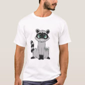 Cartoon Raccoon T-Shirt (Voorkant)