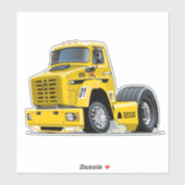 Cartoon race vrachtwagen sticker (Vel)