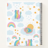 Cartoon Rainbow Cats Notitieboek (Achterkant)