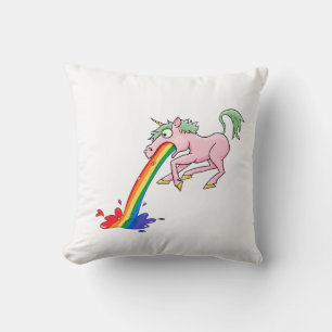 Cartoon Rainbow Unicorn Kussen