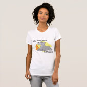 Cartoon Rally Obedience Schnauzer T-shirt (Voorkant volledig)