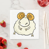 Cartoon Ram Sheep Servet (Insitu)