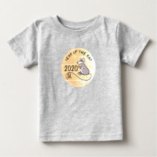 Cartoon Rat Chinees nieuwjaar 2020 T-shirt Baby