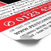 Cartoon rat Logo - ongediertebestrijding Advertere Poster (Hoek)