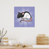 Cartoon Rat Poster (Keuken)