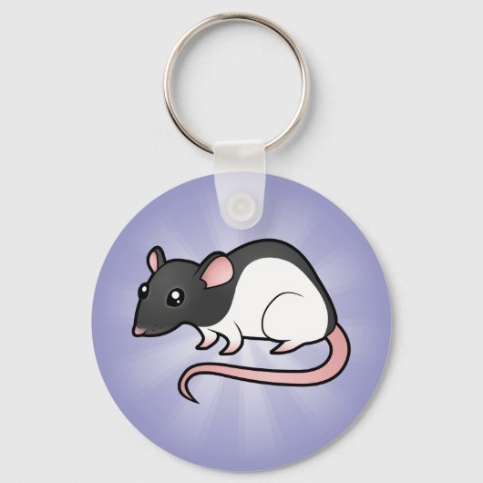 Cartoon Rat Sleutelhanger (Voorkant)