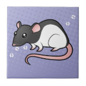 Cartoon Rat Tegeltje (Voorkant)