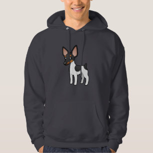 Cartoon Rat Terrier/Speelgoed Fox Terrier Hoodie