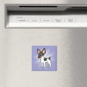 Cartoon Rat Terrier/Speelgoed Fox Terrier Magneet (Insitu (Vaatwasser))