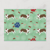 Cartoon Red Australian Shepherd Briefkaart (Voorkant)