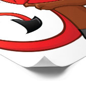 Cartoon Red Devil Poster (Hoek)