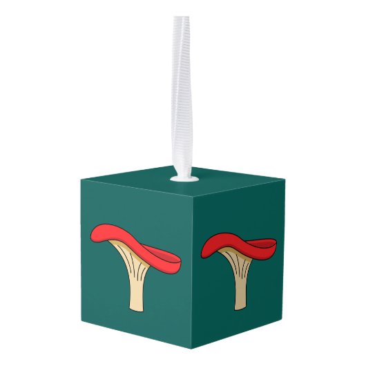 Cartoon Red Mushroom Decoratie (Achter hoekig)