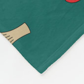 Cartoon Red Mushroom Fleece Deken (Hoek)
