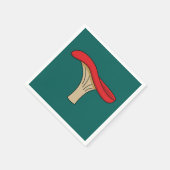 Cartoon Red Mushroom Servet (Hoek)