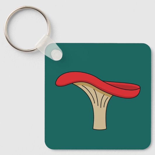 Cartoon Red Mushroom Sleutelhanger (Voorkant)