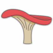 Cartoon Red Mushroom Sticker (Voorkant)