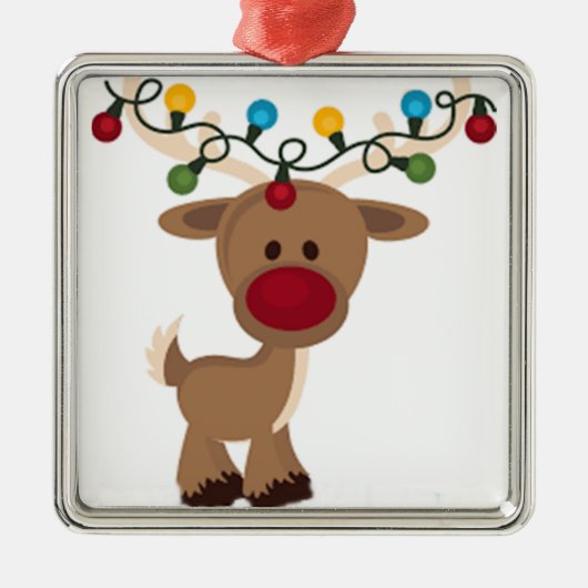 **CARTOON REINDEER** CHRISTMAS ORNAMENT (Voorkant)