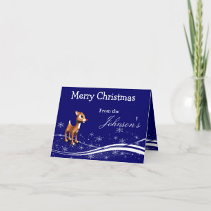 Cartoon Reindeer kerstgroet Feestdagen Kaart