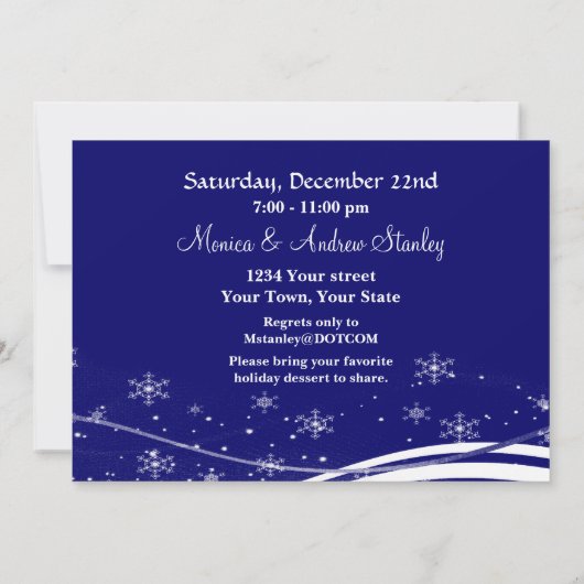 Cartoon Reindekerst Kaart (Achterkant)