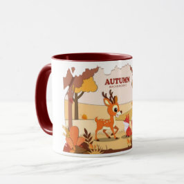 Cartoon rendierkoffie mok