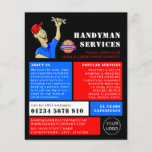 Cartoon Repairman, Handyman Adverteren Flyer<br><div class="desc">Cartoon Repairman,  Handyman Adverteren brochures door de Visitekaartje winkel.</div>
