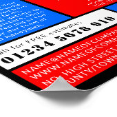 Cartoon Repairman, Handyman Adverteren Poster (Hoek)