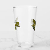 Cartoon retro bomber glas (Links)