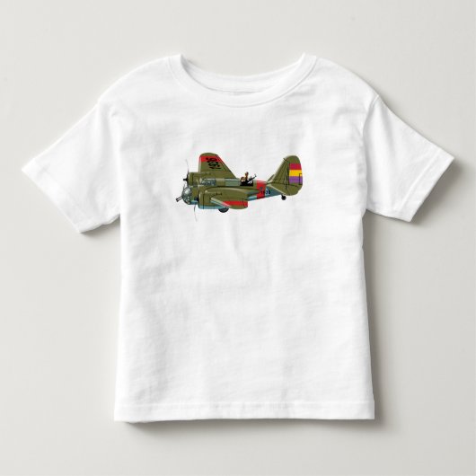 Cartoon retro bomber kinder shirts (Voorkant)