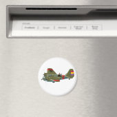 Cartoon retro bomber magneet (Insitu (Vaatwasser))