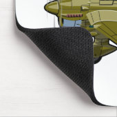 Cartoon retro bomber muismat (Hoek)